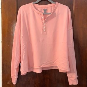 Aerie Button Up Sweatshirt